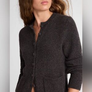 Madewell Charcoal Wool-blend Cardigan